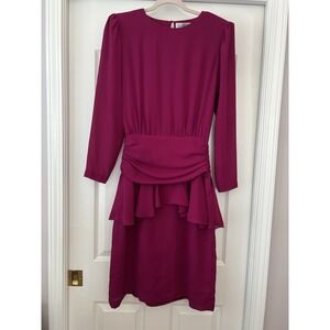 Vintage Argenti Pink Dress 80s‎ Dallas Dynasty Cocktail Secretary Evening Sz 10
